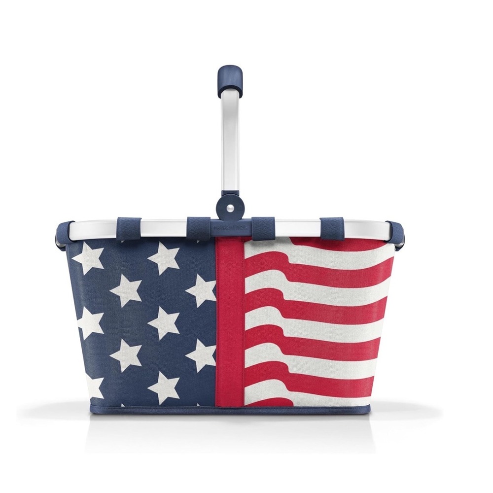 Reisenthel Carrybag American Flag Stars Stripes Picnic Basket Aluminum Frame NEW
